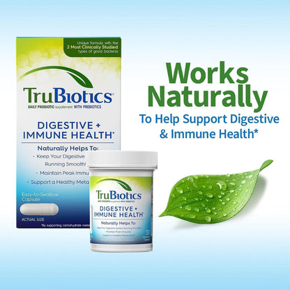 TruBiotics Daily Probiotic, 60 Capsules – Digestive & Immune Health Support