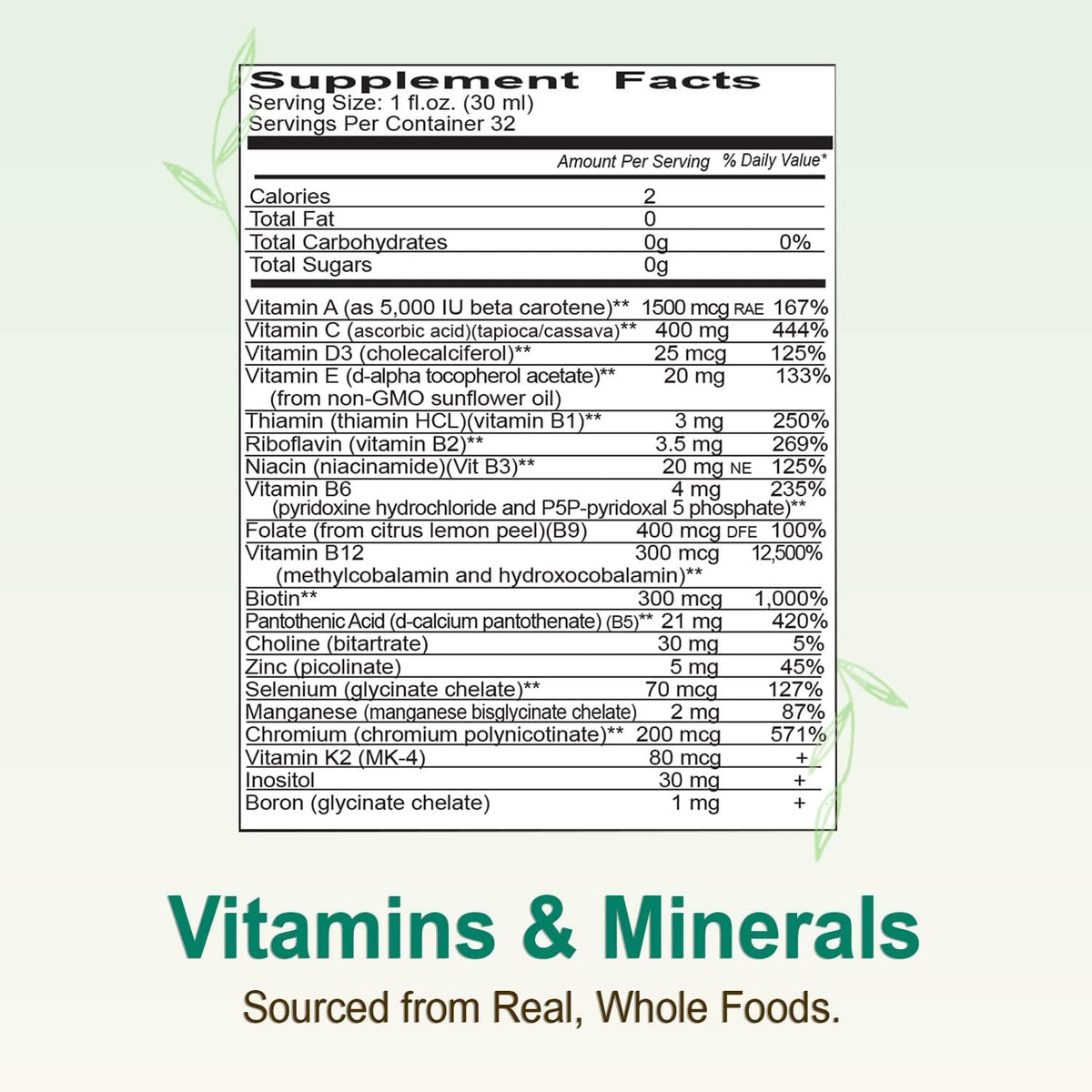 Vital Earth Minerals Super Multi – Liquid Multivitamin for Women, Men & Children, with Fulvic Acid for Better Absorption, MTHFR Support, 946ml + 30ml Cup - görsel 8