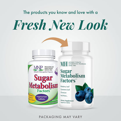 MICHAEL'S Health Naturopathic Programmes Sugar Metabolism Factors - 90 Vegetarian Tablets