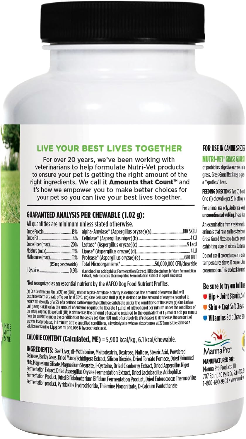 Nutri-Vet Grass Guard Chewables for Dogs, 150 Count - görsel 8