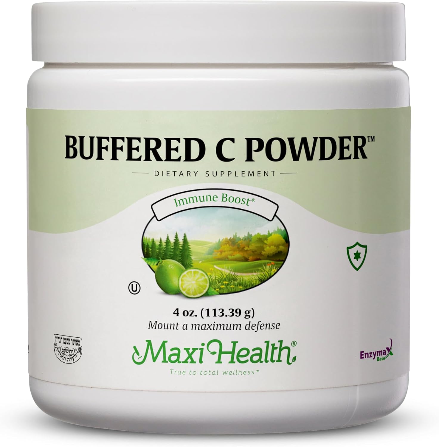 Maxi Health Buffered Vitamin C Powder – Gentle, Stomach-Friendly High Strength Immune Support, 113 g - görsel 1