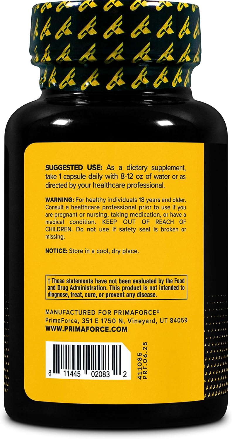 Primaforce L-Theanine Capsules (200mg, 120 Capsules) - görsel 3