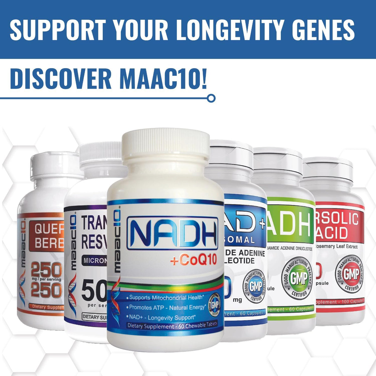 MAAC10 Liposomal NAD+ (180 Capsules) – Supports Energy & Reduces Fatigue, Non-GMO, Gluten-free, Vegan (3 Pack) - görsel 9