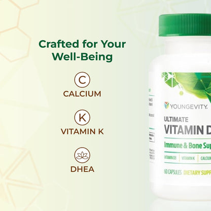 Youngevity Ultimate Vitamin D3 5000 IU with K2 – 60 Capsules