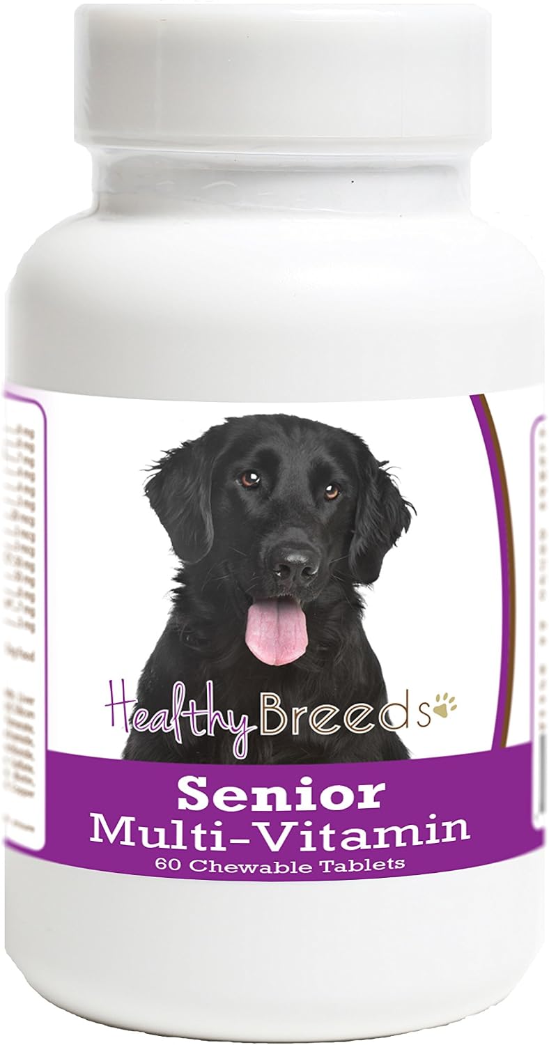 Healthy Breeds Flat Coated Retriever Senior Dog Multivitamin Tablets 60 Count - görsel 1