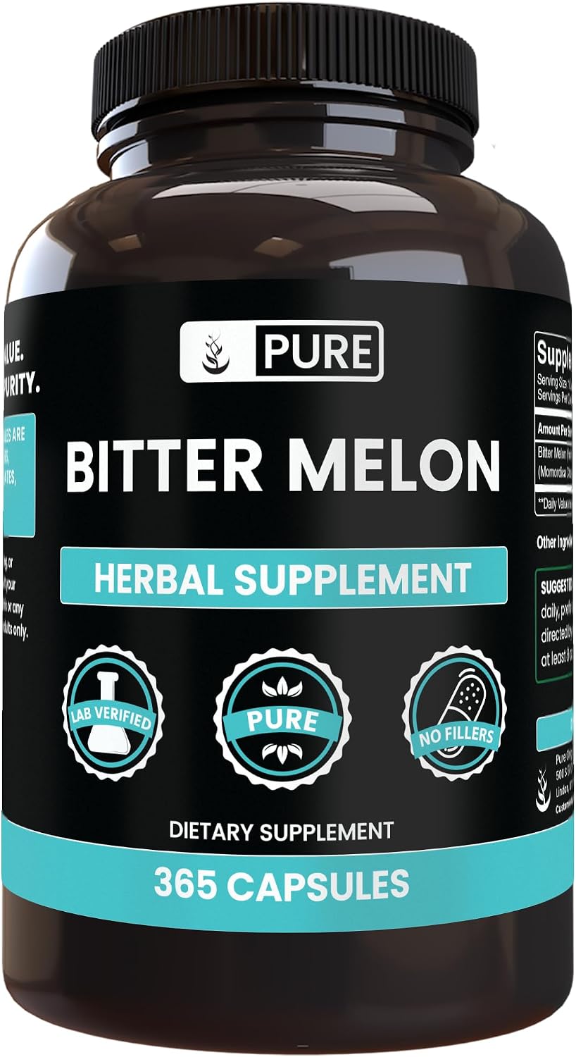 PURE ORIGINAL INGREDIENTS Bitter Melon (365 – Single Ingredient: Just bitter melon, no binders, fillers, or – Image 1