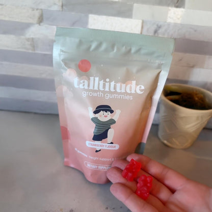 Talltitude Growth Gummies - Natural Height Support & Bone Strength for Kids & Teens, 60 Gummies
