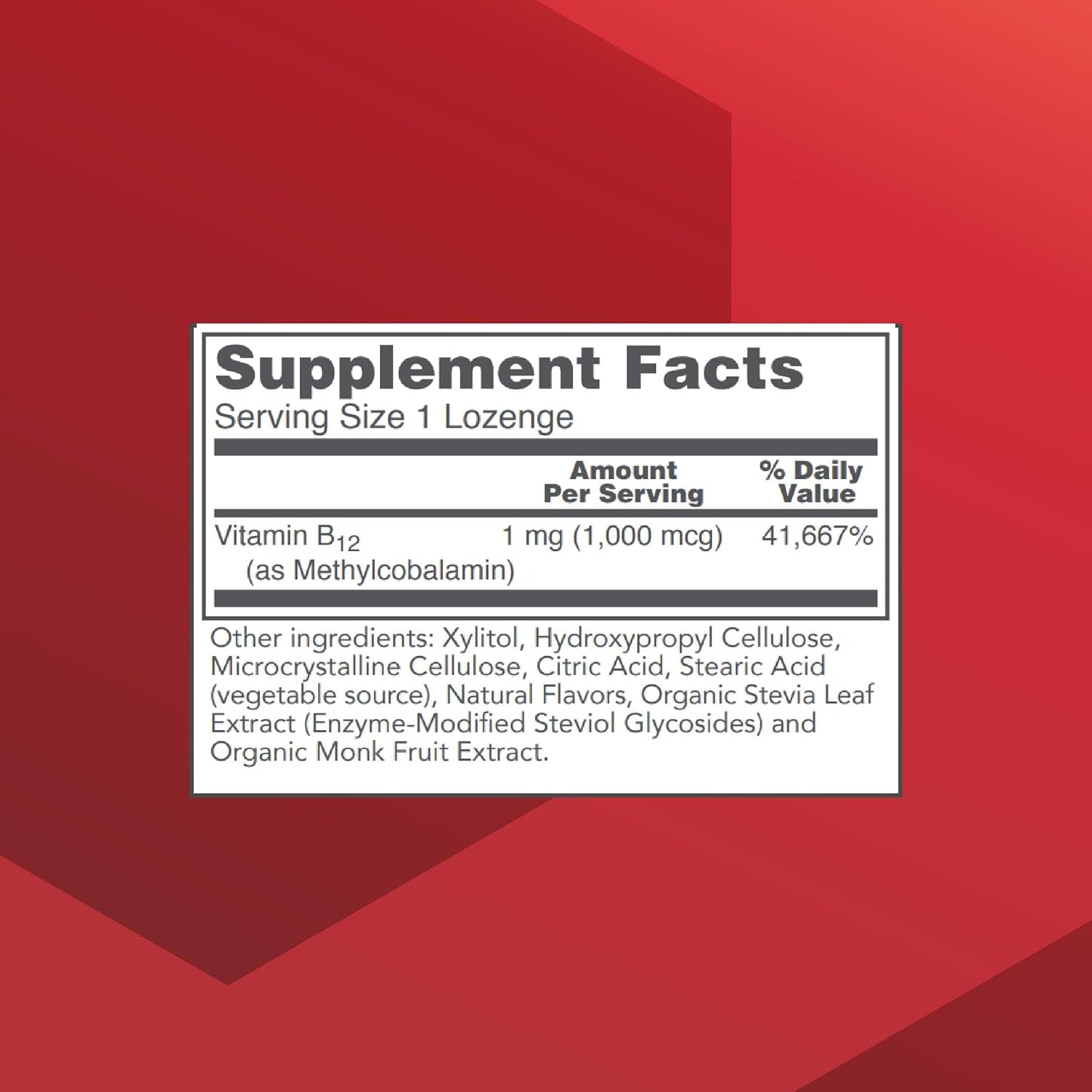 PROTOCOL FOR LIFE BALANCE Methyl B12 1,000mcg - Vitamin B12 for Homocysteine Metabolism & Brain Health - Vegan, Kosher, Halal Lozenges (100 Count) - görsel 2