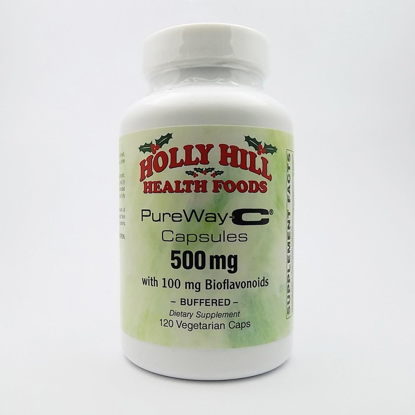 Holly Hill Health Foods PureWay-C 500 mg with Bioflavonoids, Buffered, 120 Vegetarian Capsules - görsel 1