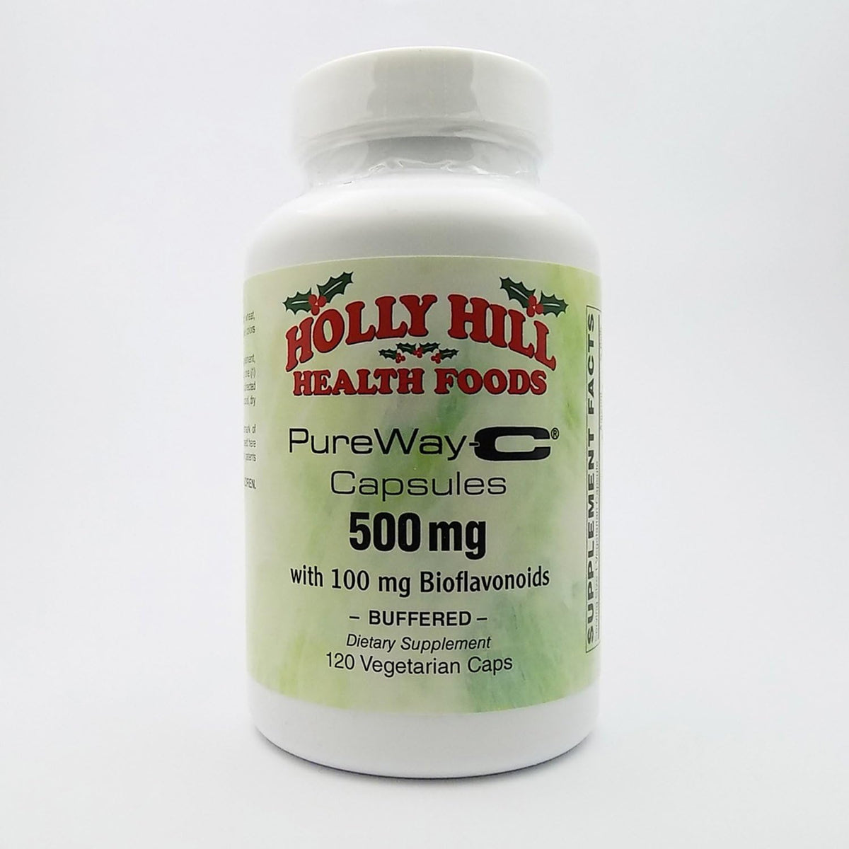 Holly Hill Health Foods PureWay-C 500 mg with Bioflavonoids, Buffered, 120 Vegetarian Capsules - görsel 1