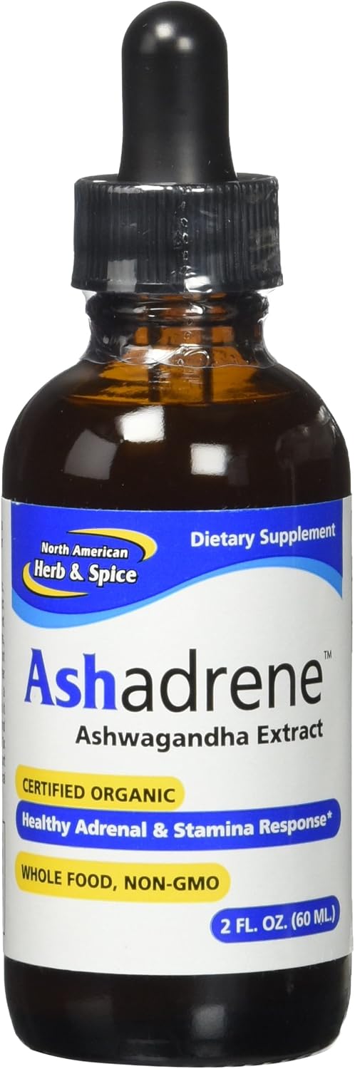 NORTH AMERICAN HERB & SPICE Ashadrene - 100% Raw Ashwagandha Extract - 2 fl oz (59 ml) - görsel 3