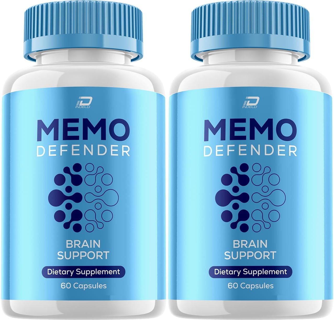 Memo Defender Brain Supplement Capsules – MemoDefender All-Natural Maximum Strength Formula Focus Pills, MemoDefend Nootropic Support and User Reviews (2 Pack – 120 Capsules) - görsel 1