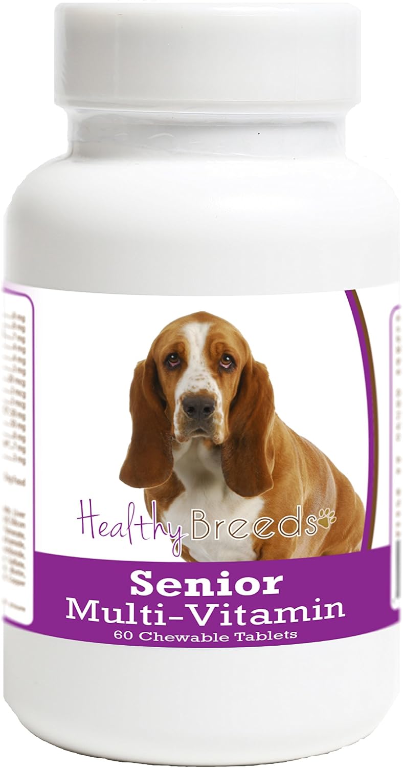 Healthy Breeds Basset Hound Senior Dog Multivitamin Tablets 60 Count - görsel 1