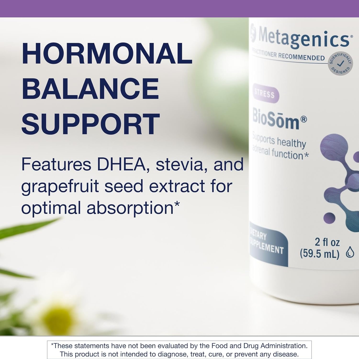 Metagenics BioSom - Liposomal DHEA with Grapefruit & Stevia - 85 Servings - görsel 3