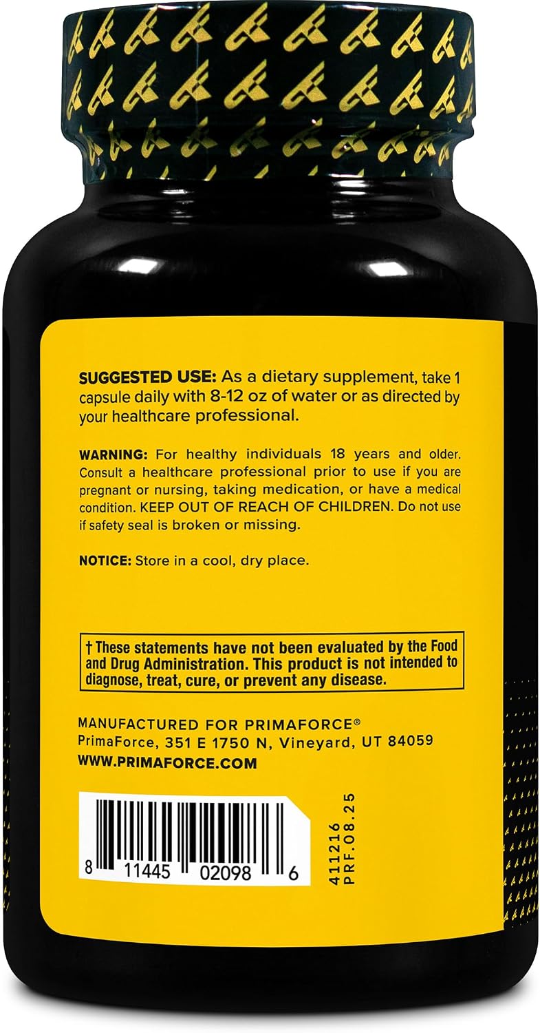 Primaforce Turkesterone 600mg, 90 Capsules - Non-GMO & Gluten-free Supplement - görsel 3