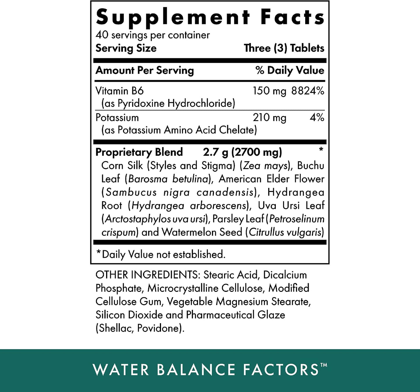 Michael's Health Naturopathic Programmes Water Balance Factors – 120 Tablets - görsel 2