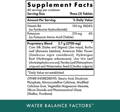 Michael's Health Naturopathic Programmes Water Balance Factors – 120 Tablets