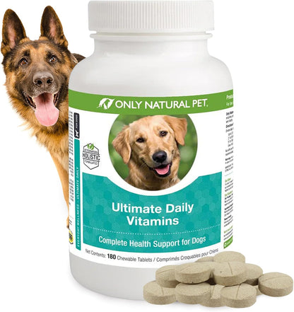 Only Natural Pet Ultimate Daily Vitamins - – Omega Fatty Acids: Contribute to a glossy coat and supple skin, while – Image 1