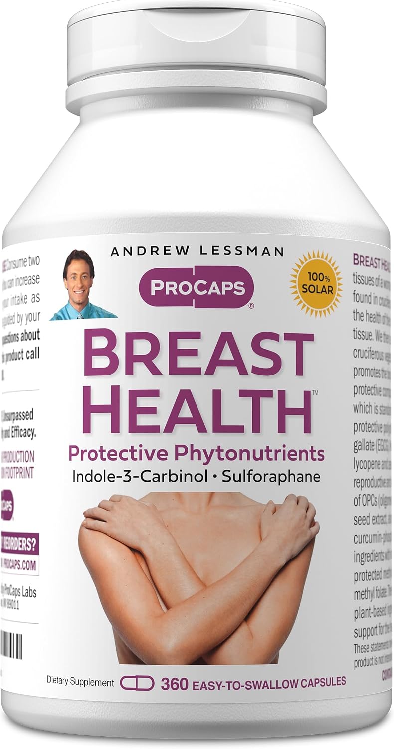 ANDREW LESSMAN Breast Health 180 Capsules – Natural Support for Delicate Breast Tissue - görsel 10