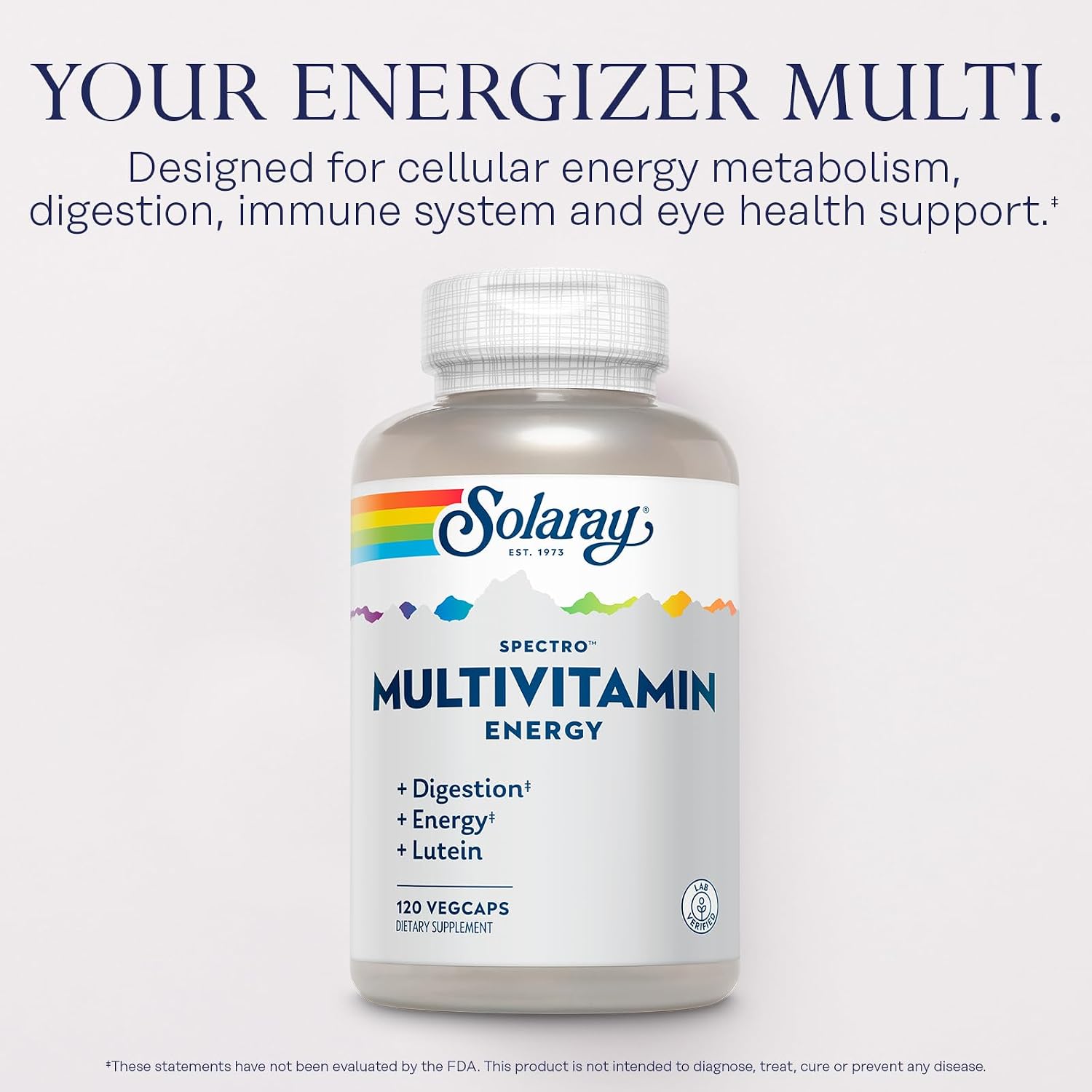 SOLARAY Spectro Energy Multivitamin - 120 Veg Capsules - görsel 3