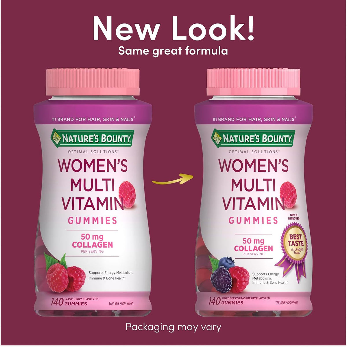 Nature's Bounty Optimal Solutions Women's Multivitamin Gummies, 140 Count - görsel 2