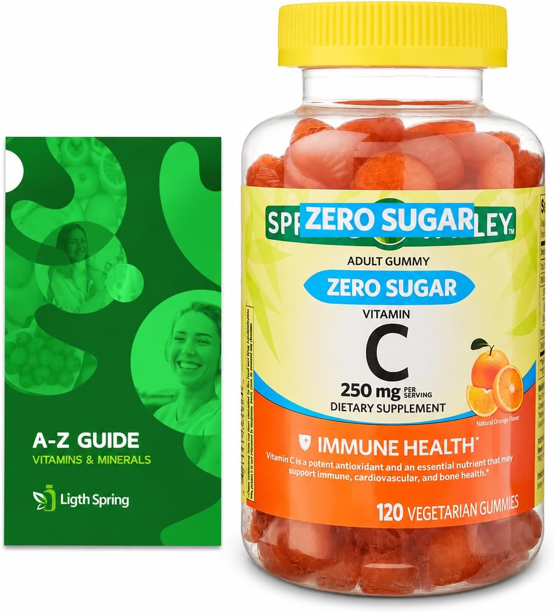 Zero Sugar Vitamin C Gummies Dietary Supplement, 250 mg, 120 Gummies - görsel 1
