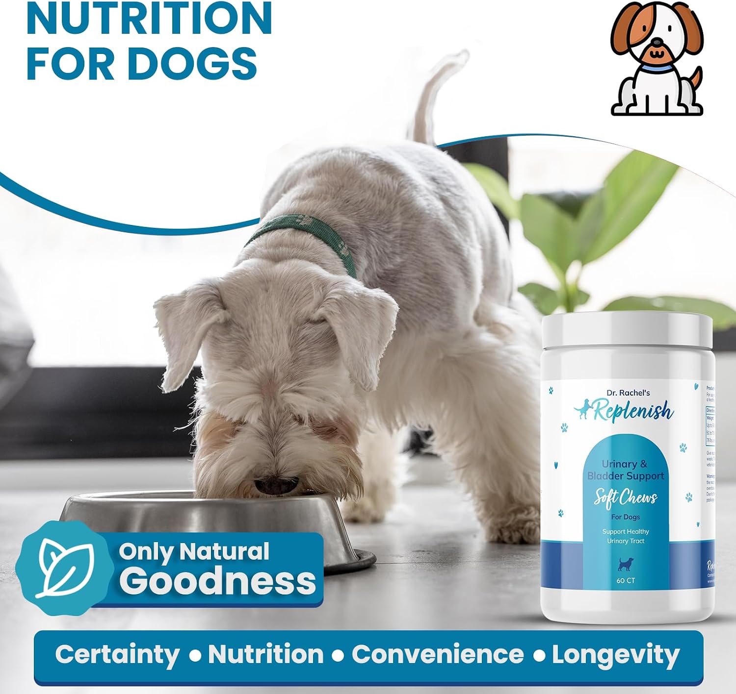 Replenish Urinary Tract Chews for Dogs - Cranberry Extract - 60 Chews - görsel 2
