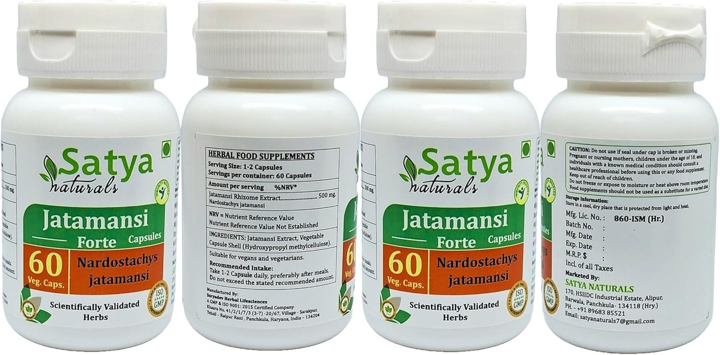 Jatamansi Forte Capsules 500mg - 60 Veg Caps - görsel 2