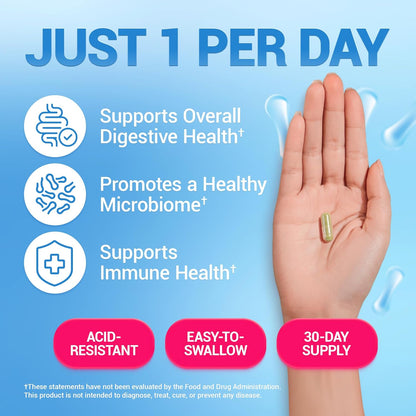 Dr. Berg Probiotic Supplement - 60 Billion CFUs - 30 Capsules