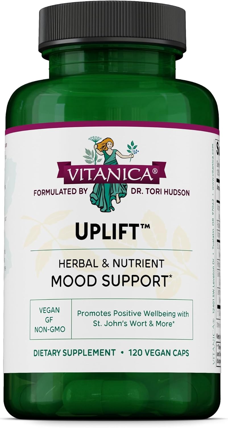 Vitanica Uplift – Vegan Mood Support Supplement, 120 Capsules - görsel 1