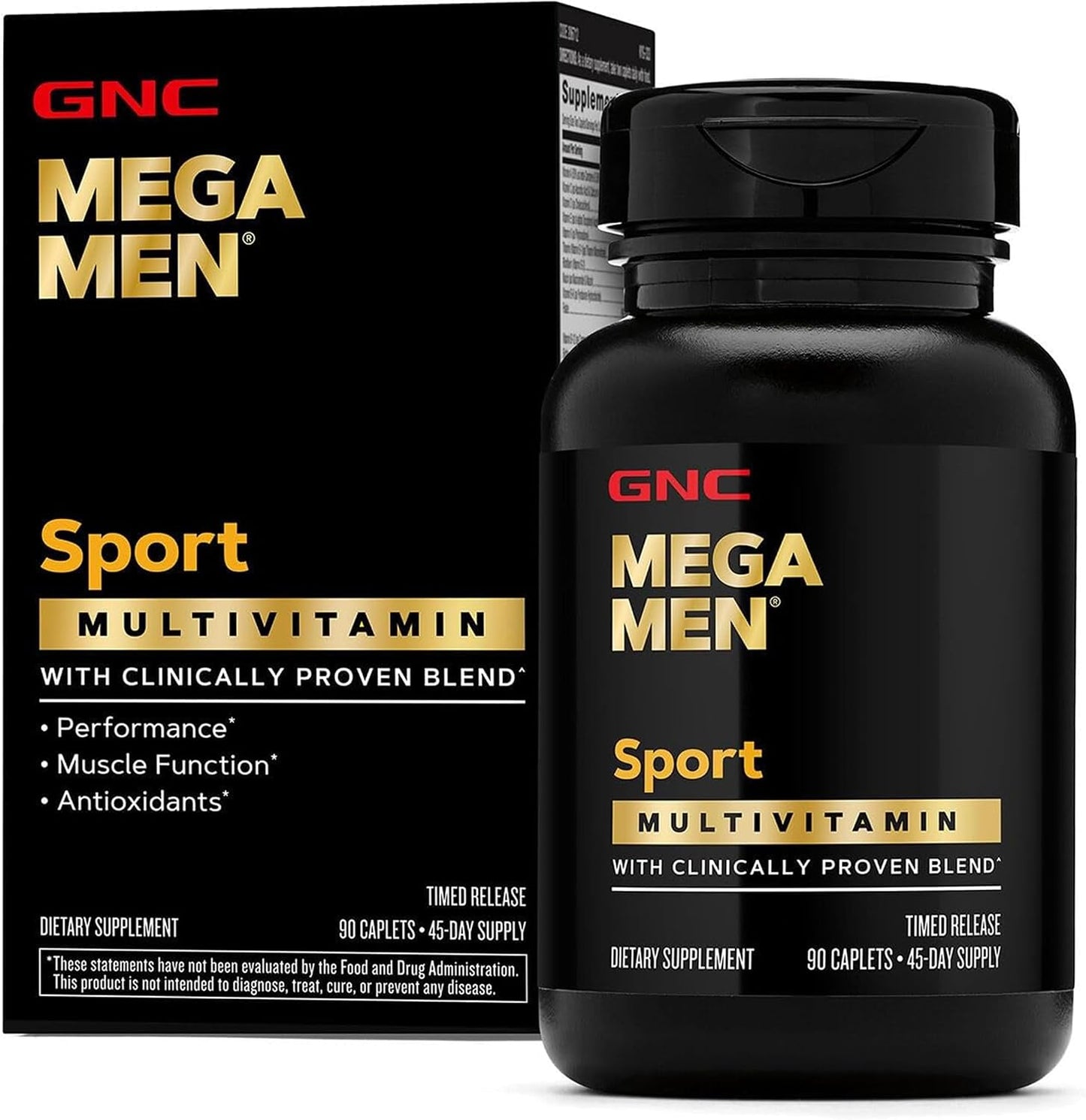 GNC Mega Men Sport Multivitamin for Men - 90 Tablets - görsel 1
