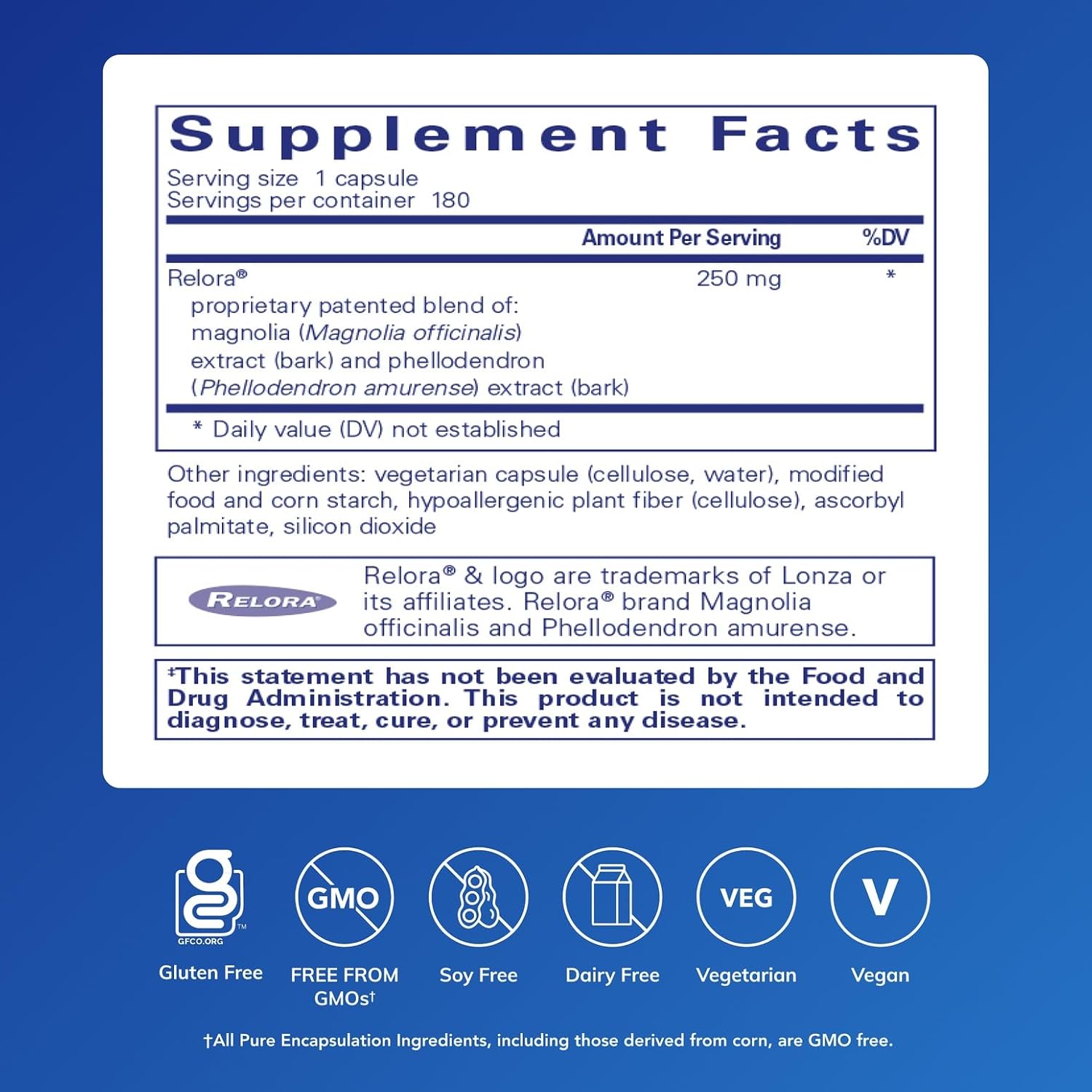Pure Encapsulations Relora – Hypoallergenic Stress Support Supplement - görsel 2