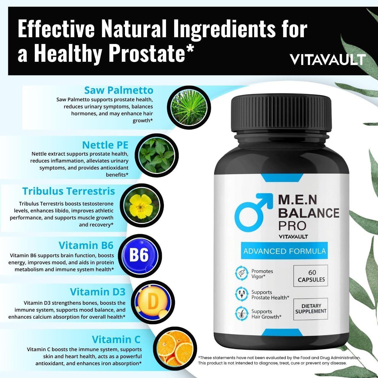 Vitavault M.E.N Balance Pro Capsules (3 Pack) - görsel 6