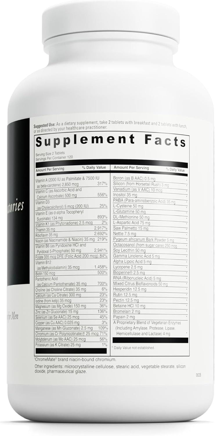 DAVINCI Labs Spectra Man – Complete Men's Multivitamin with 58 Nutrients (240 Tablets) - görsel 2