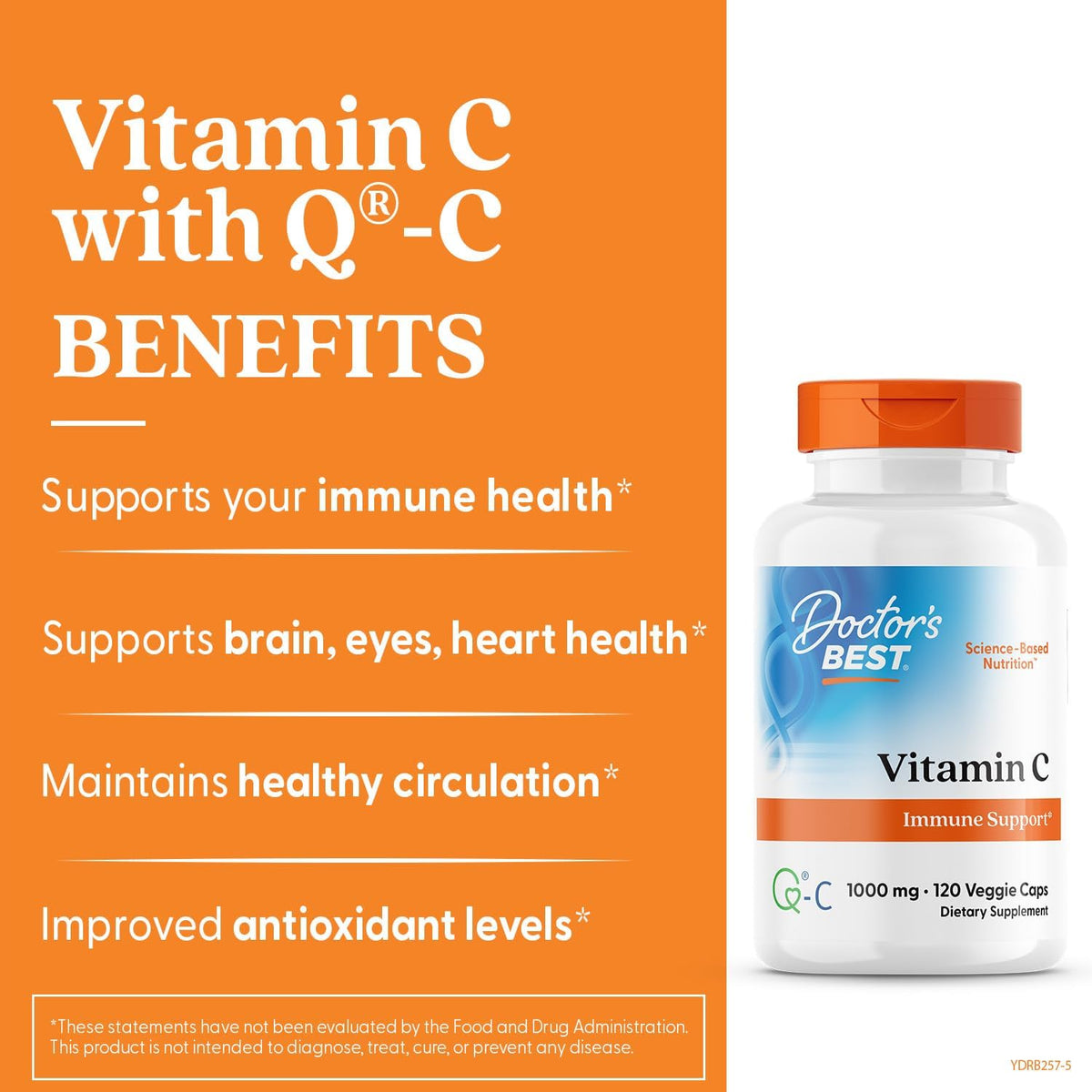 Doctor's Best Vitamin C 1000mg – 120 Vegan Capsules - görsel 2