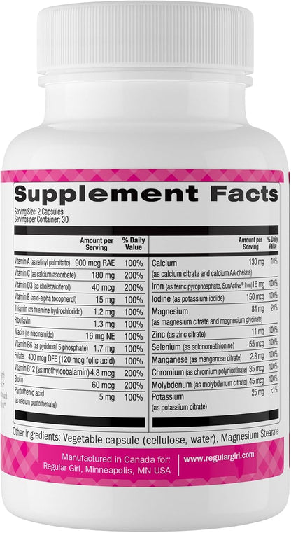 Regular Girl, Women's Multivitamin, 60 Capsules