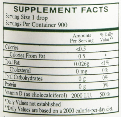 Rx Vitamins Liqui-D3 2000 IU - Vitamin D3 Liquid Drops, 30 ml