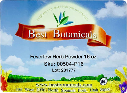 Best Botanicals Feverfew Herb Powder – 454 g