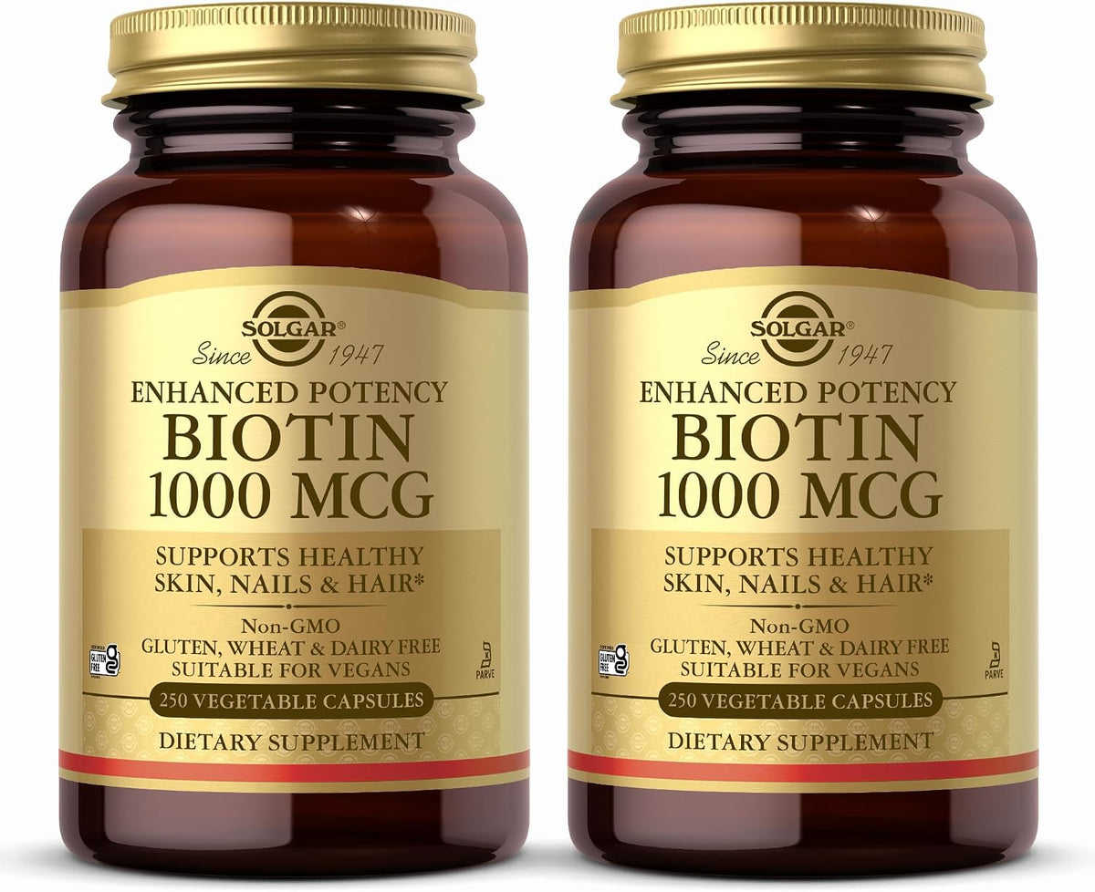 Solgar Biotin 1000mcg 250 Vegetable Capsules (2-Pack) - görsel 1