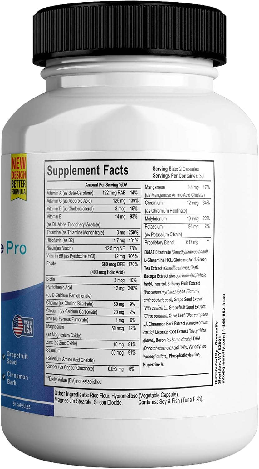Cognicare Pro Max Brain Support Supplement - Memory & Focus - 60 Capsules - görsel 2