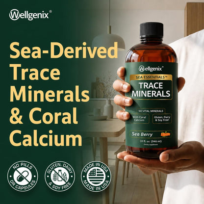 Wellgenix Sea Essentials Liquid Trace Minerals, 6-Pack, 946 ml Each