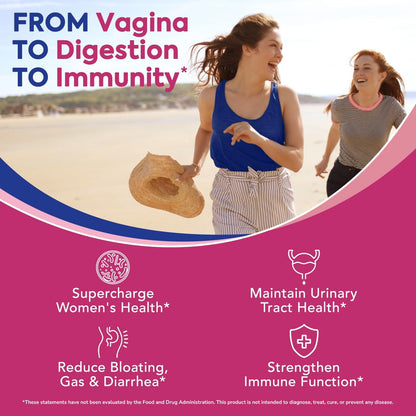 Surebounty Probiotics for Women – 120 Billion CFU, 34 Strains, Prebiotics & Cranberry (30 Capsules)