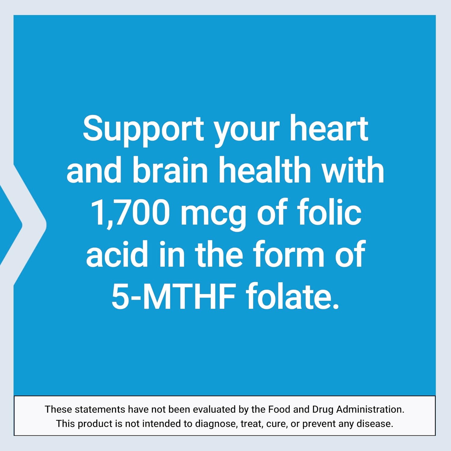 Life Extension Optimised Folate – L-Methylfolate – Heart & Brain Support, Healthy Homocysteine Levels – 1700 mcg DFE, 100 Vegetarian Tablets - görsel 6