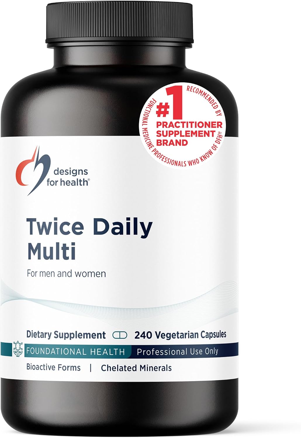 Designs for Health Methylated Multivitamin – Without Iron, 240 Capsules - görsel 1