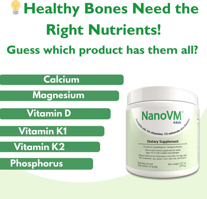 NanoVM Adult Allergen-Free Multivitamin Powder, Unflavoured, 275g