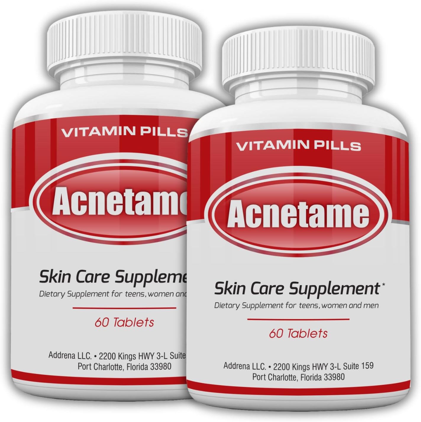 Acnetame Acne Tablets 2 Pack 120 Tablets – Vitamin Supplements for Breakouts - görsel 1