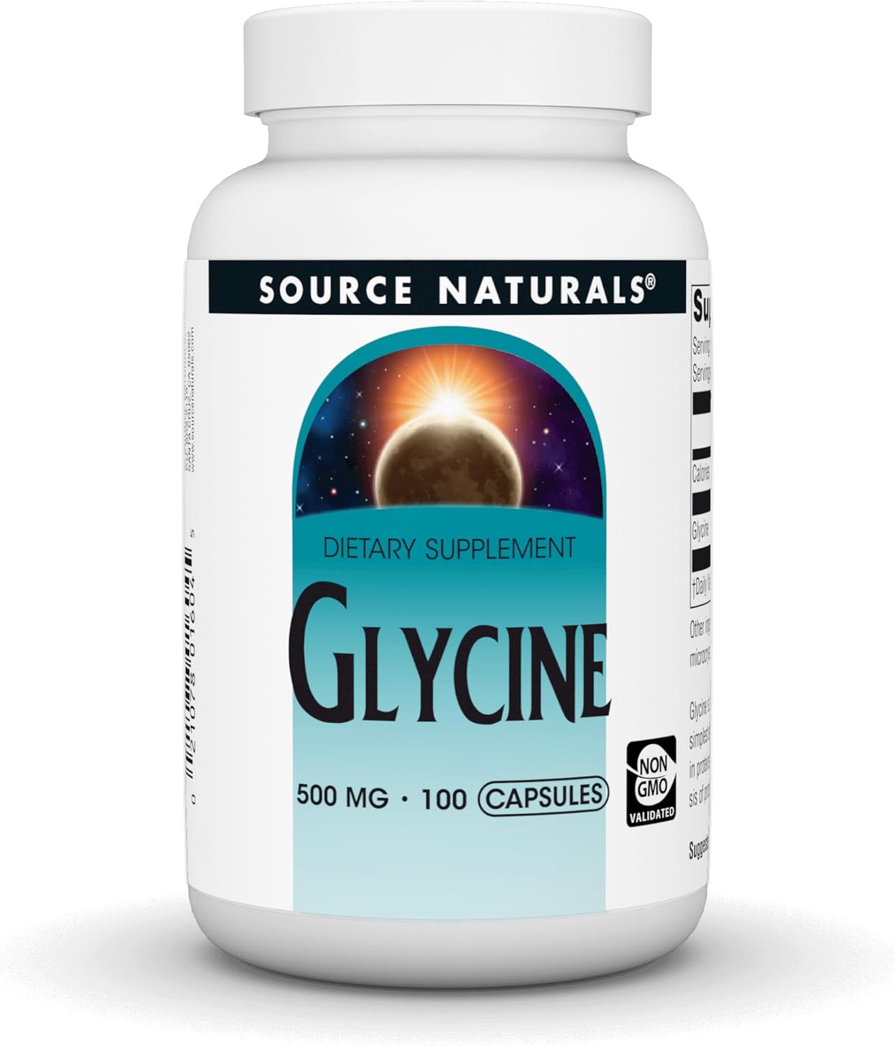Source Naturals Glycine, 500 mg, 100 Capsules - görsel 1