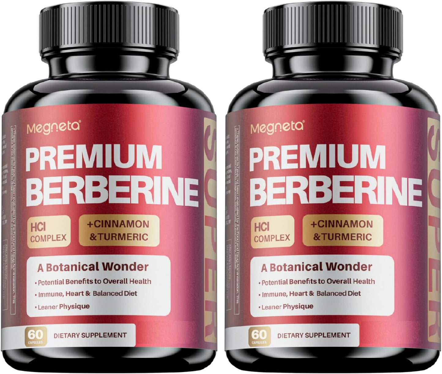 Premium Berberine HCl Complex with Cinnamon & Turmeric (60 Capsules) - görsel 4