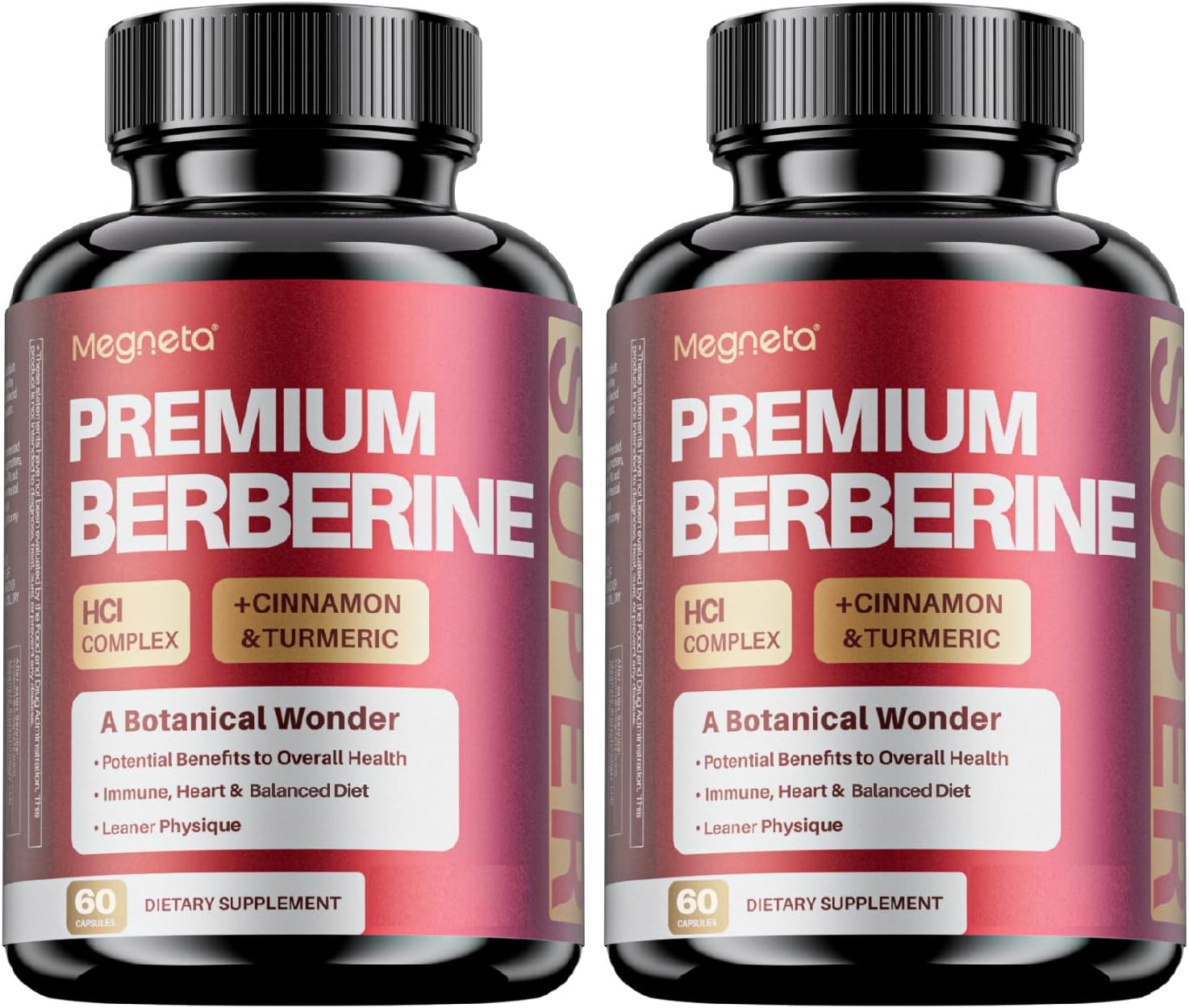 Premium Berberine HCl Complex with Cinnamon and Turmeric - (120 Capsules) - görsel 1