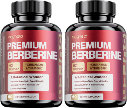 Premium Berberine HCl Complex with Cinnamon and Turmeric - (120 Capsules)